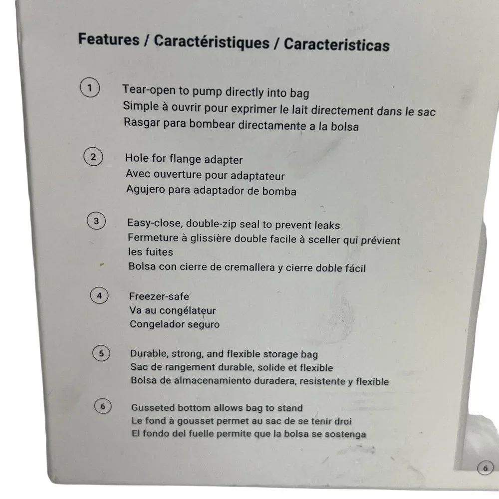 Ameda Pump N Protect Breast Milk Storage Bags And Adapters 6oz Or 180ml 150 Bags - Picture 8 of 12